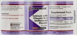 Calcium With Vitamin D-3 Unflavored Powder
