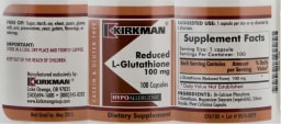 Reduced L-Glutathione 100 mg
