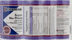 Super Nu-Thera With P-5-P w/o Vitamins A & D Liquid Cherry Flavored Concentrate