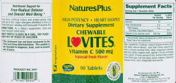 Chewable Lovites Vitamin C 500 mg Natural Fruit Flavor