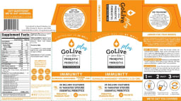 GoLive Plus Probiotic + Prebiotic Immunity Pinapple Passion Fruit