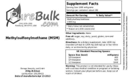 Methylsulfonylmethane (MSM)