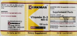 Vitamin D-3 400 IU