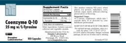 Coenzyme Q-10 25 mg W/L-Tyrosine