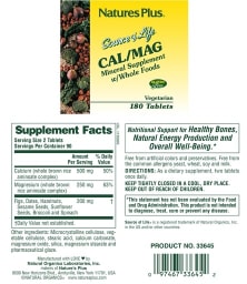 Cal/Mag Mineral Supplement W/Whole Foods