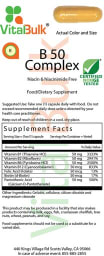 B 50 Complex Niacin & Niacinamide Free
