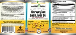 Norwegian Cod Liver Oil 1,250 mg Fresh Orange Flavor