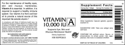 Vitamin A 10,000 IU