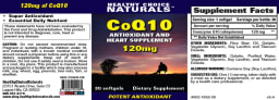 CoQ10 Antioxidant and Heart Supplement 120 mg