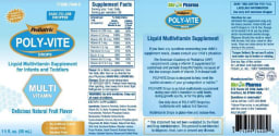 Pediatric POLY-VITE Drops Delicious Natural Fruit Flavor