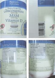 Triple Strength Glucosamine 1500 mg MSM 1000 mg Vitamin D 1000 IU