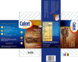 Calcet Citrate Creamy Bites Chocolate Fudge