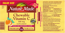 Chewable Vitamin C 500 mg Supplement