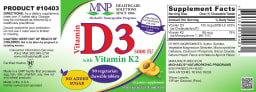 Vitamin D3 5000 IU with Vitamin K2