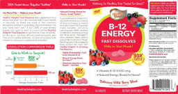 B-12 Energy Fast Dissolves Delicious Wild Berry Blast