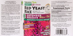 Red Yeast Rice 600 mg/1.7% Total Monacolins Extended Release Mini-Tabs