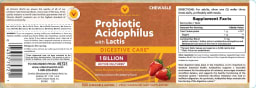Probiotic Acidophilus With Lactis Delicious Natural Strawberry Flavor