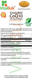 Emulsified CoQ10 30 mg Softgel