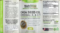 Chia Seed Oil Omegas 3, 6 & 9