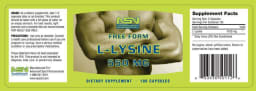 Free Form L-Lysine 550 mg