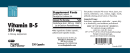 Vitamin B-5 250 mg