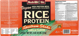 Vegan Rice Protein Spectrum Shake Vanilla Flavor
