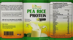 Pea Rice Protein Vanilla Flavor