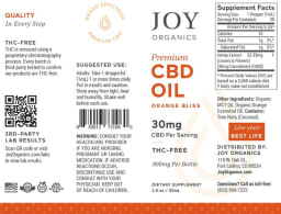 Premium CBD Oil 30 mg Orange Bliss
