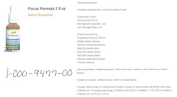 Focus Formula