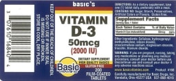 Vitamin D-3 50 mcg (2000 IU)