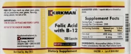 Folic Acid With B-12