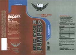 Speed Stack Pumped N.O. Blue Raspberry