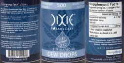 CBD Hemp Oil Dew Drops Peppermint Flavor
