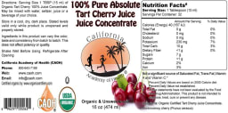 100% Pure Absolute Tart Cherry Juice