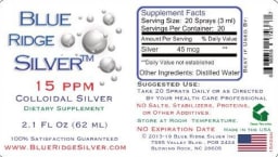 Colloidal Silver 15 PPM