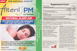 Alteril PM All Natural Sleep Aid with Turmeric