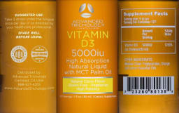 Vitamin D3 5000 IU Natural Citrus Flavor