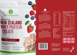 Whey Protein Isolate Powder Mixed Berry