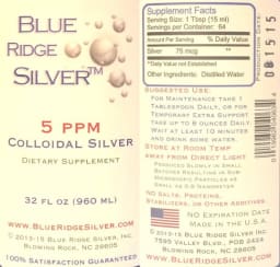 Colloidal Silver 5 PPM