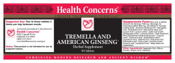 Tremella And American Ginseng
