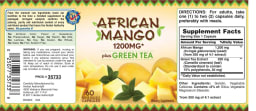 African Mango 1200 mg Plus Green Tea