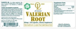 Valerian Root 500 mg