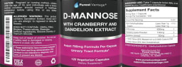 D-Mannose with Cranberry and Dandelion Extract
