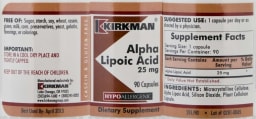 Alpha Lipoic Acid 25 mg Hypoallergenic