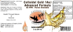 Colloidal Gold (AU) 60 PPM Advanced Formula
