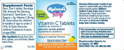 Vitamin C Tablets Natural Lemon Flavor
