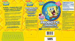 Nickelodeon SpongeBob SquarePants Probiotic + Prebiotic Natural Berry Blast