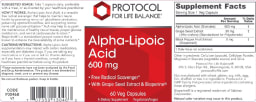 Alpha-Lipoic Acid 600 mg