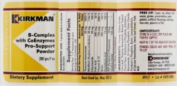B-Complex With CoEnzymes Pro-Support Powder