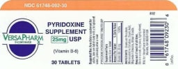 Pyridoxine Supplement 25 mg USP